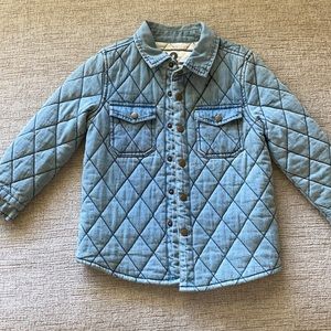 Cotton in Kids quilted denim jacket